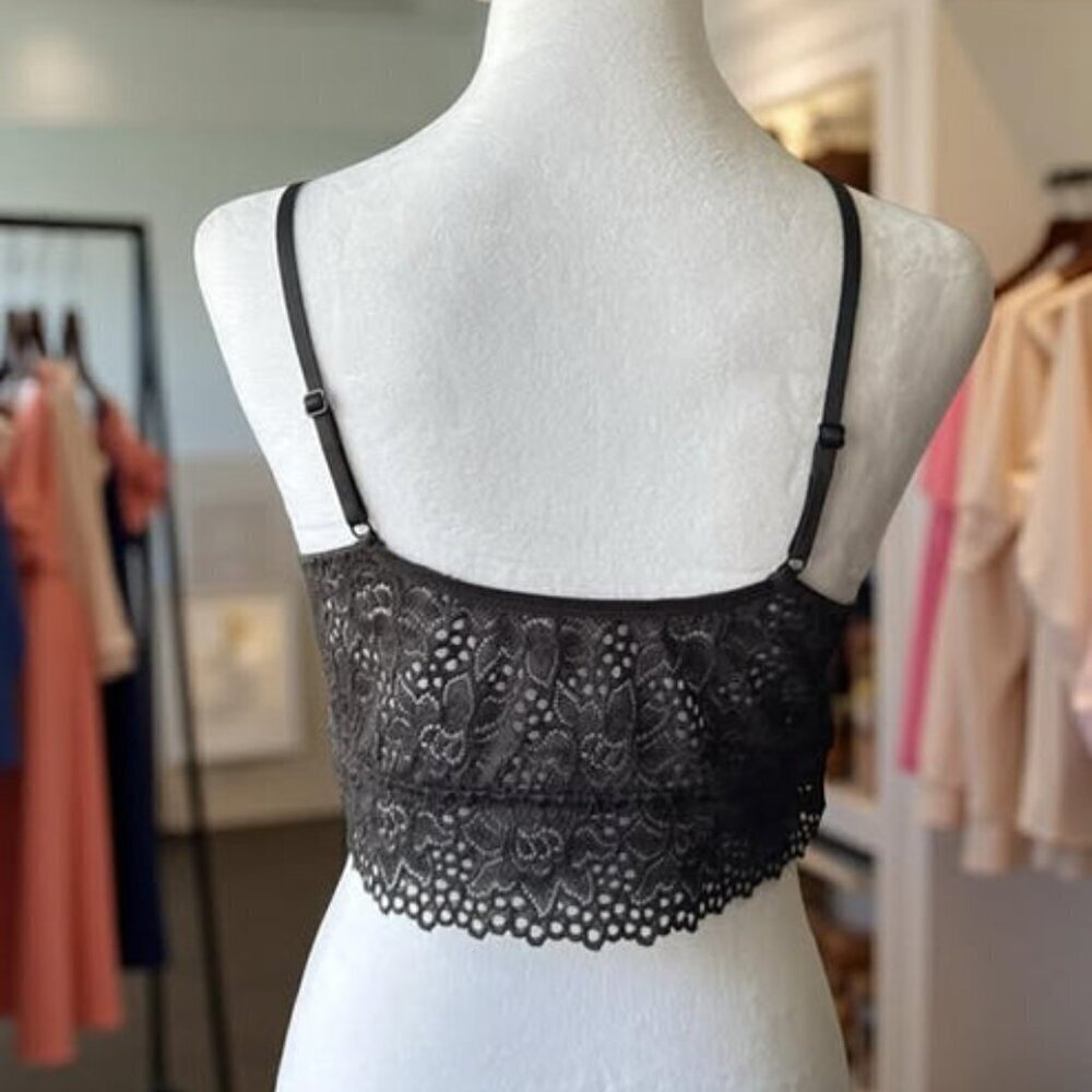 BLACK LACE CAMISOLE - Picture 3 of 5